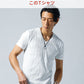 膨れバイアスデザイン半袖VネックＴシャツ