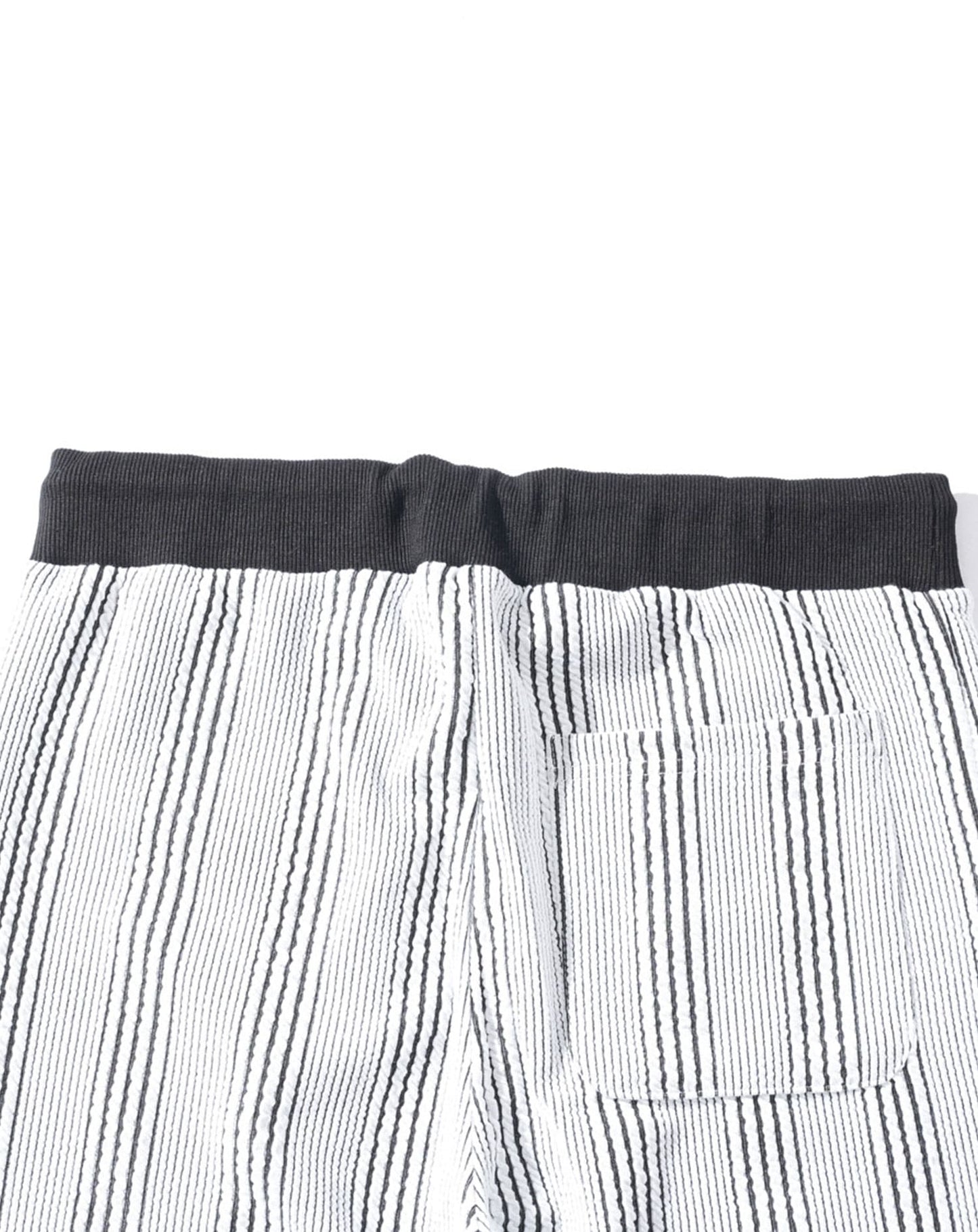 総柄セットアップ　ハーフジップ半袖ポロシャツ×イージーアンクルパンツ