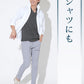 ラフヘリンボーンVネック半袖Tシャツ