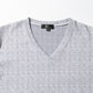 ラフヘリンボーンVネック半袖Tシャツ