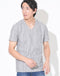 ケーブルVネック半袖Tシャツ