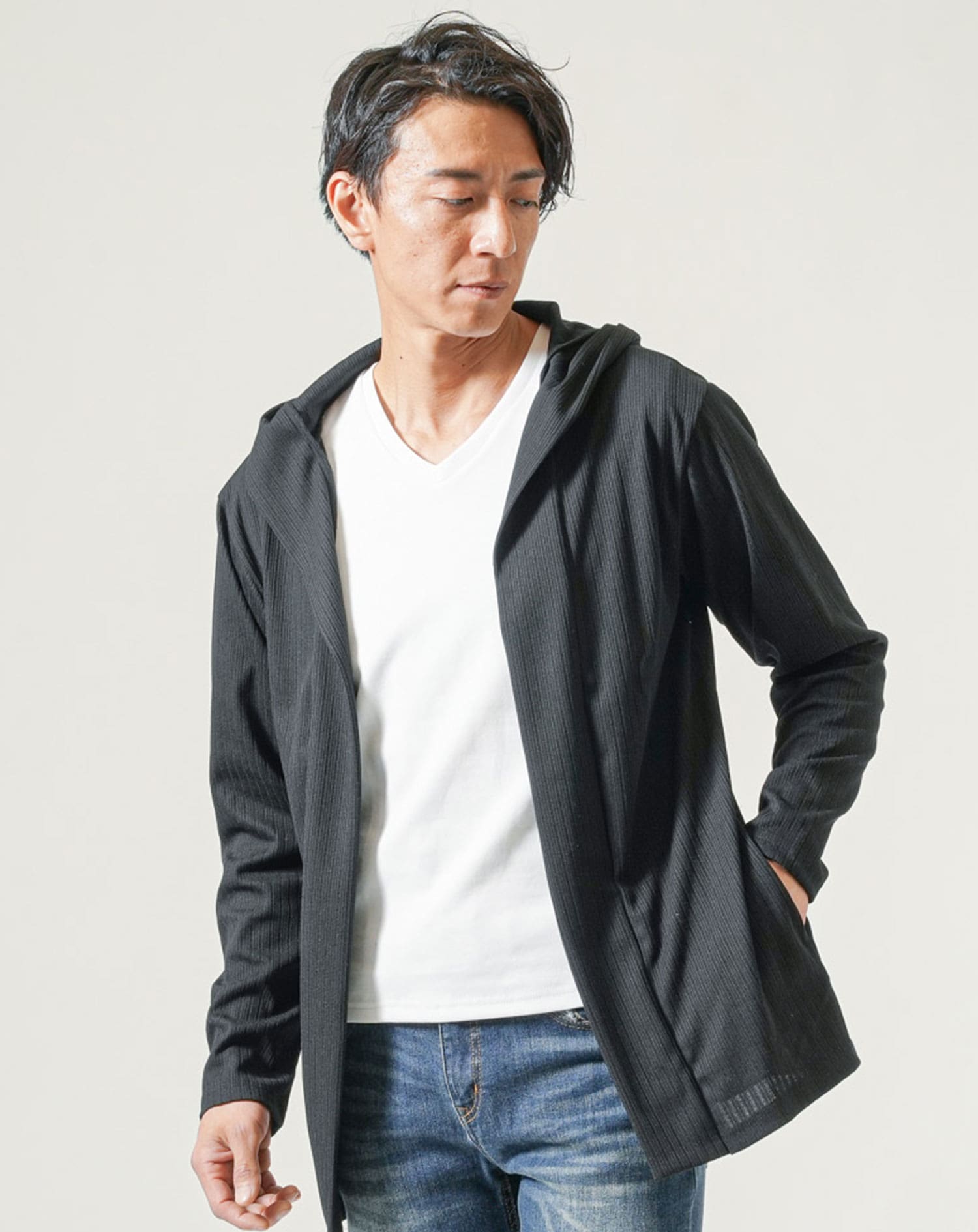 メンズ　パーカー　長袖　L ヨウジヤマモト NEW ERA プリント 長袖 スウェットパーカー L ブラック