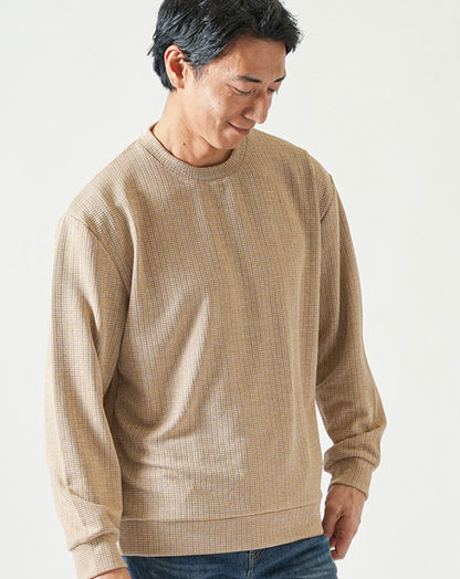 ストライプジャガードニットソートレーナー