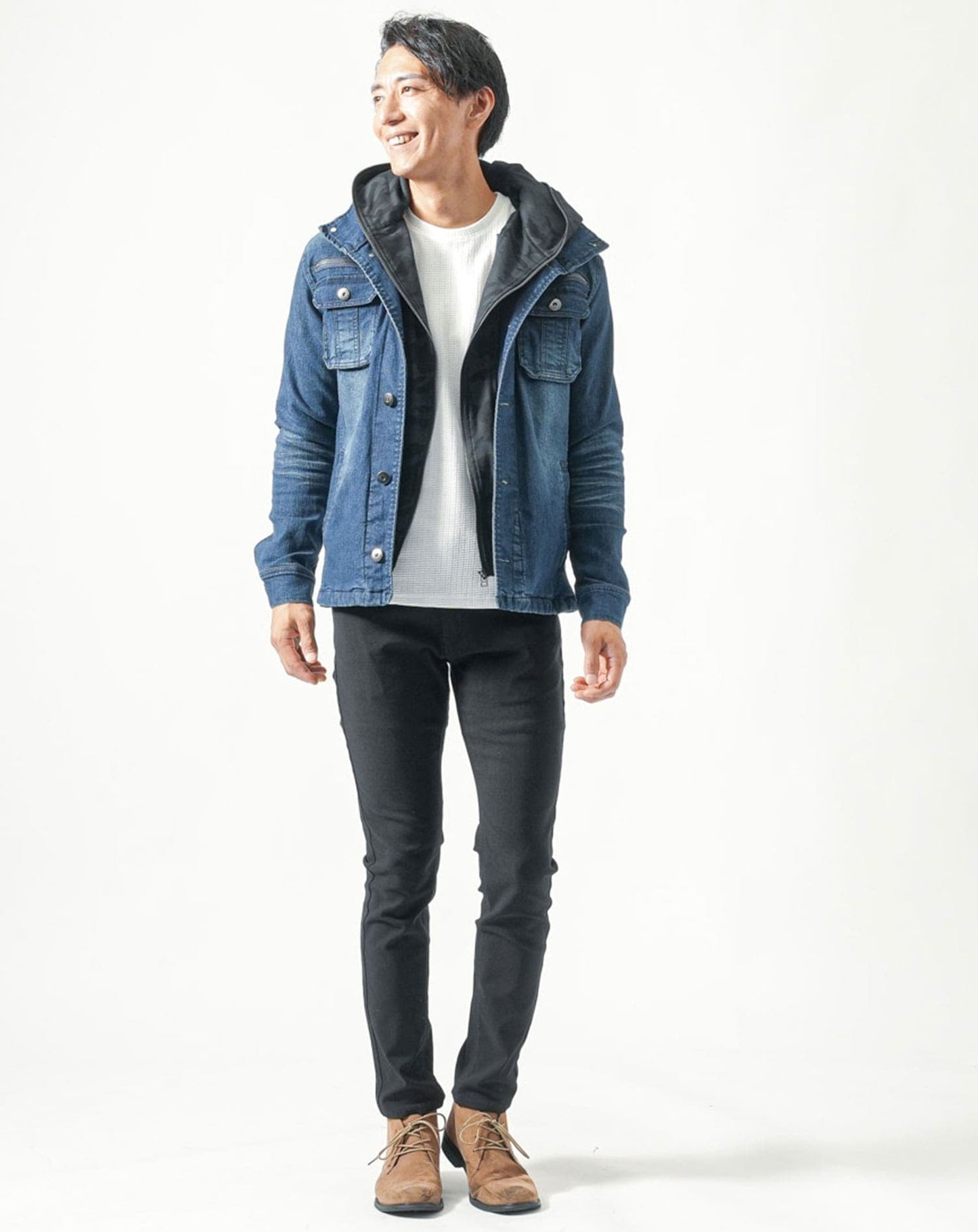 ストライプジャガードニットソートレーナー