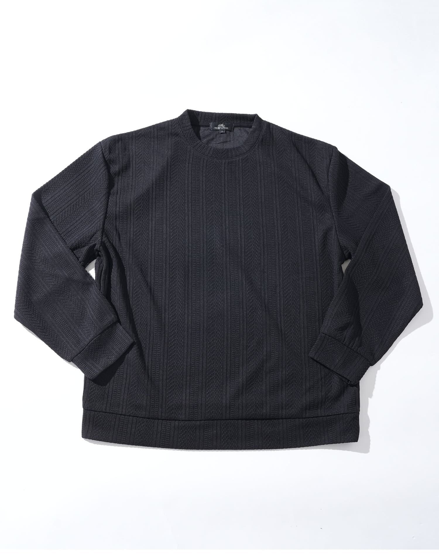 ストライプジャガードニットソートレーナー