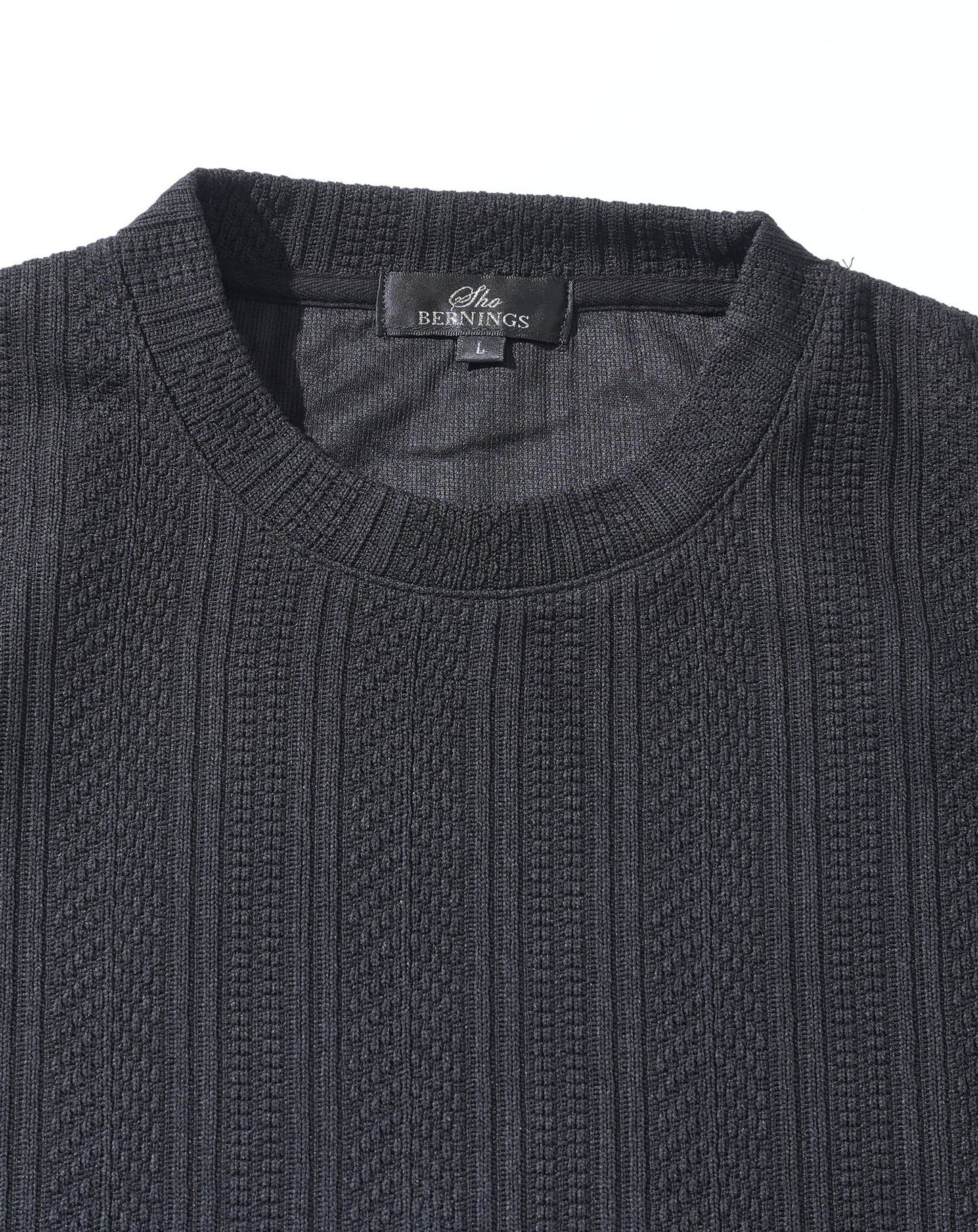 ストライプジャガードニットソートレーナー