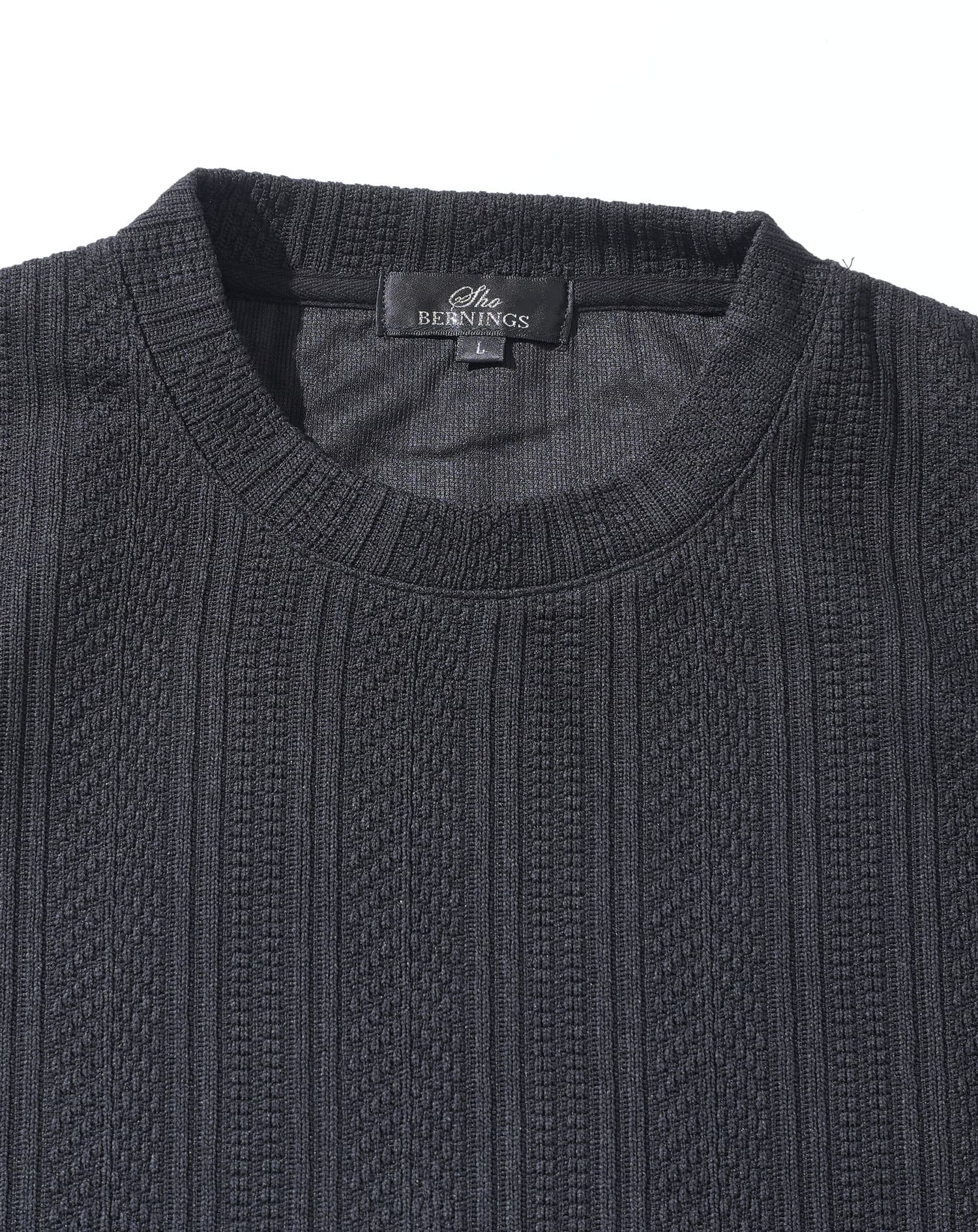 ストライプジャガードニットソートレーナー