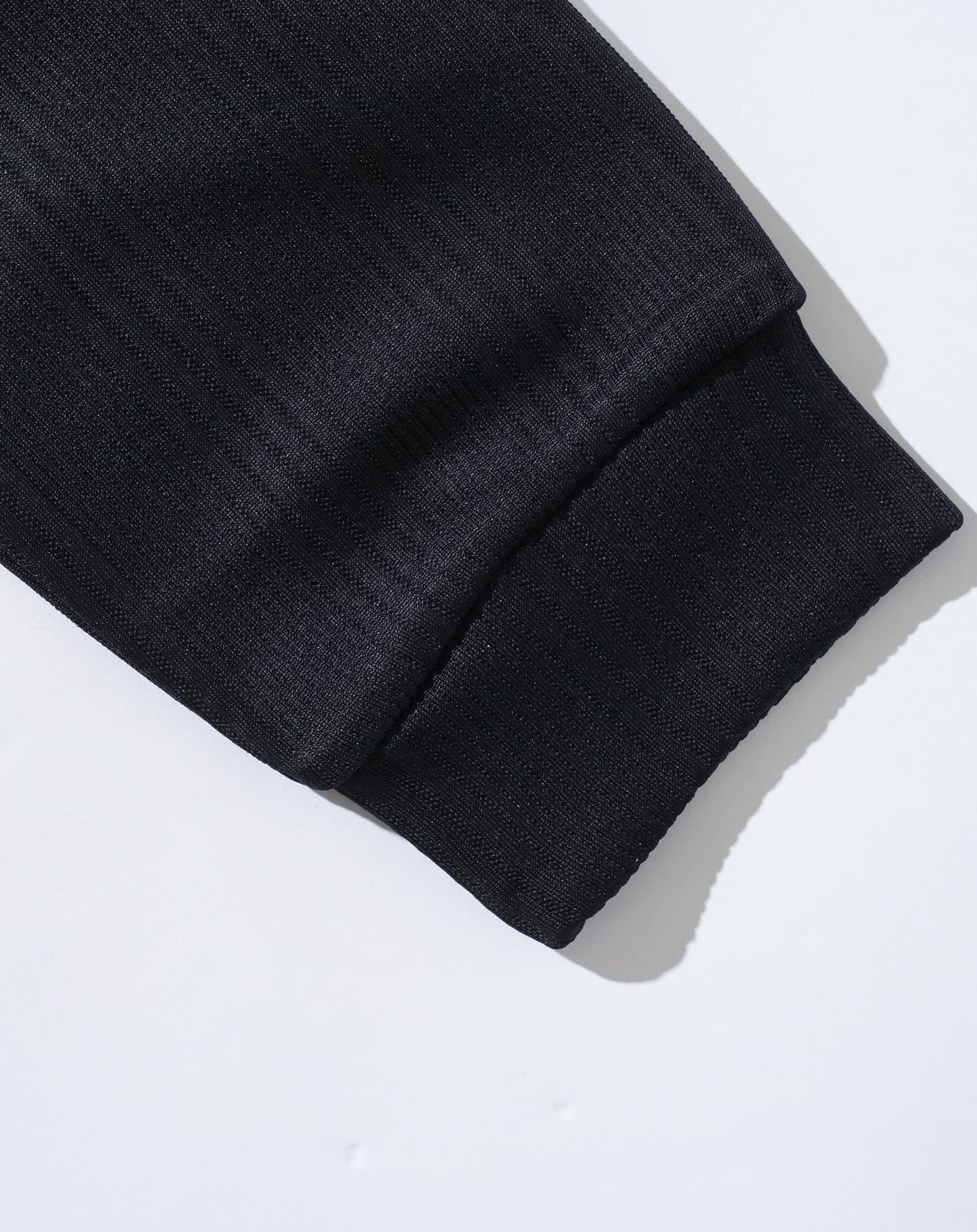 ランダムテレコハーフジップスタンド長袖アウター