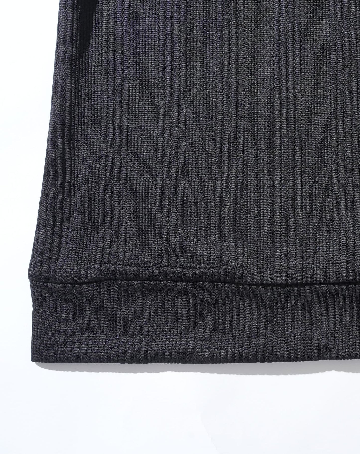 ランダムテレコハーフジップスタンド長袖アウター