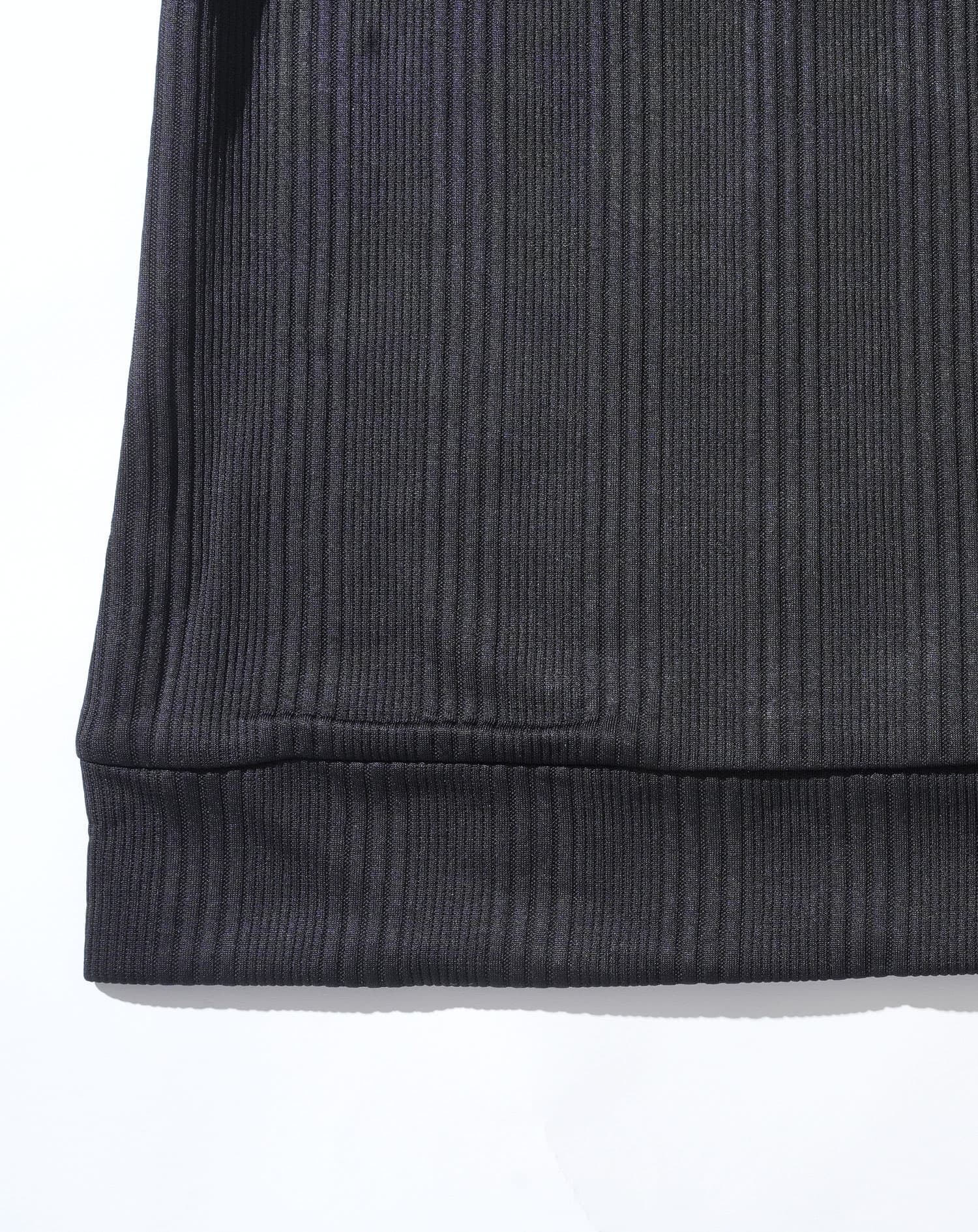 ランダムテレコハーフジップスタンド長袖アウター