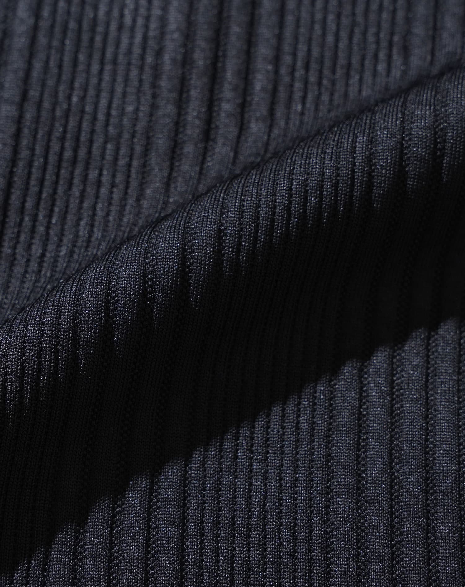 ランダムテレコハーフジップスタンド長袖アウター