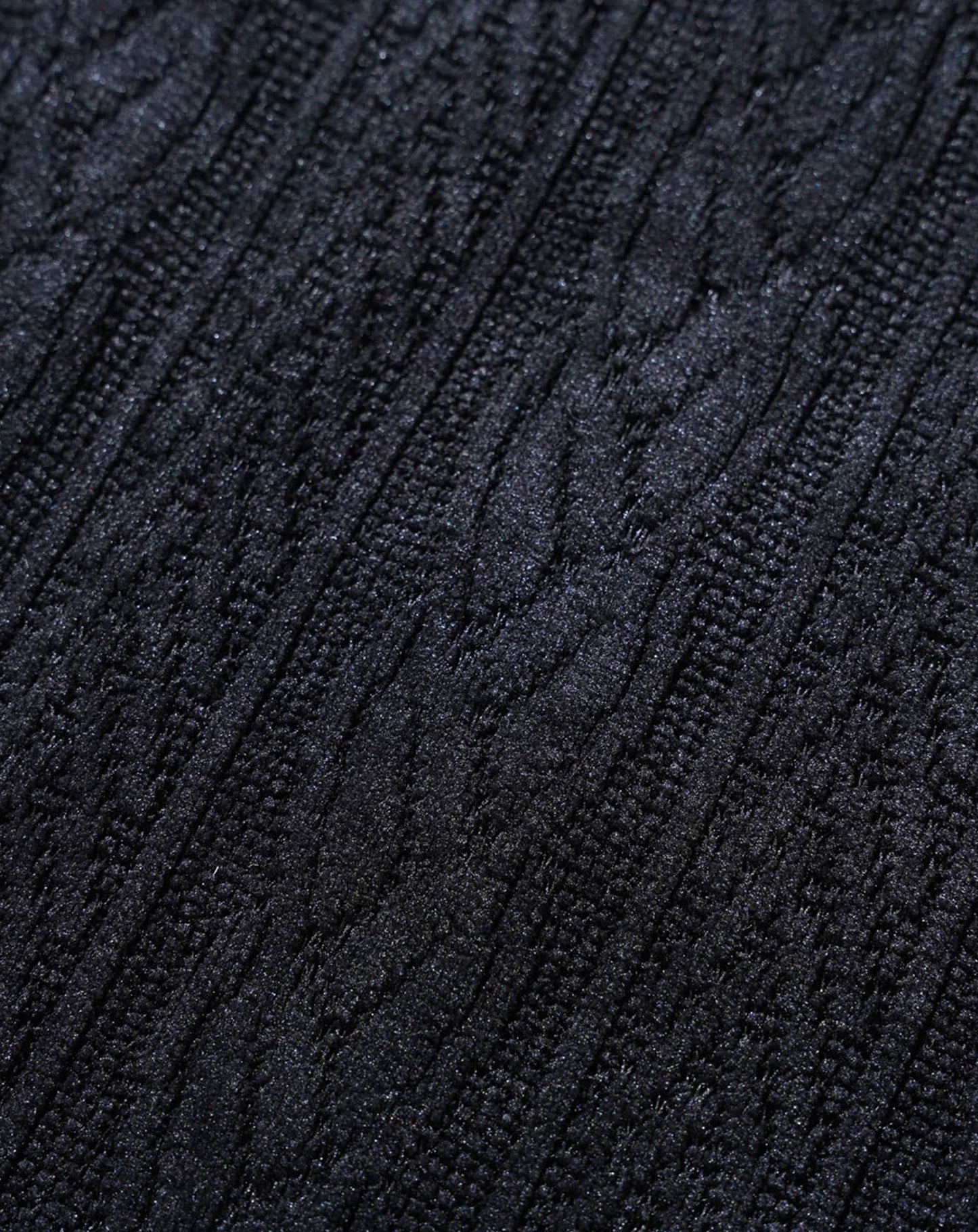 モール裏起毛ケーブル柄タートルネック長袖ニット