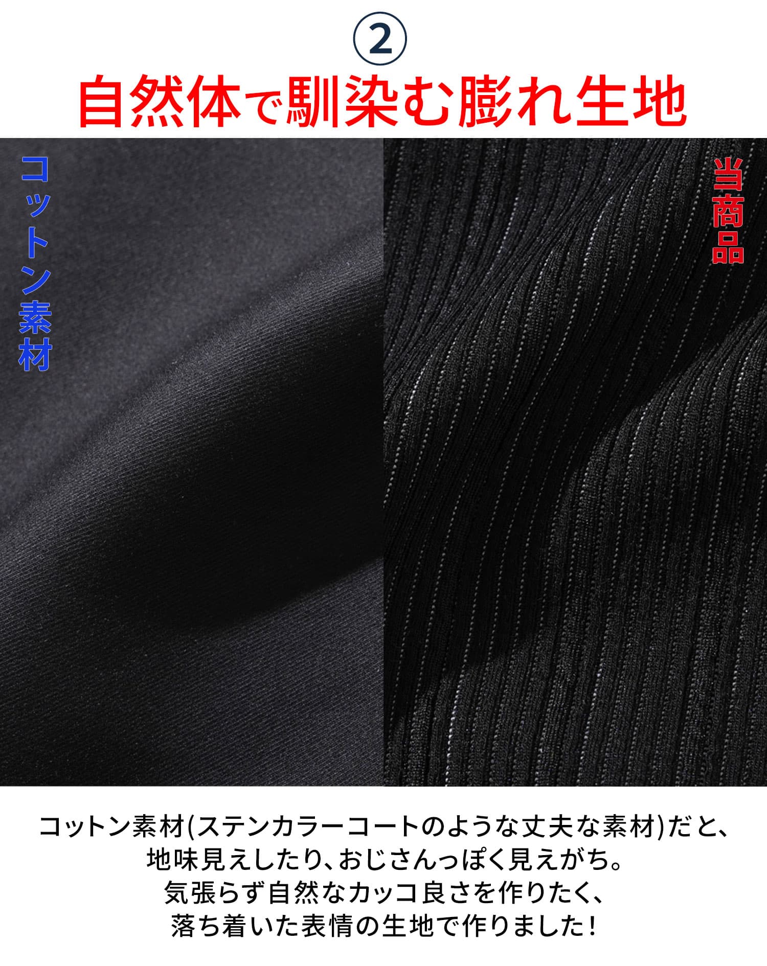 膨れストライプワイヤー入り長袖イタリアンスタンドカラースプリングコート