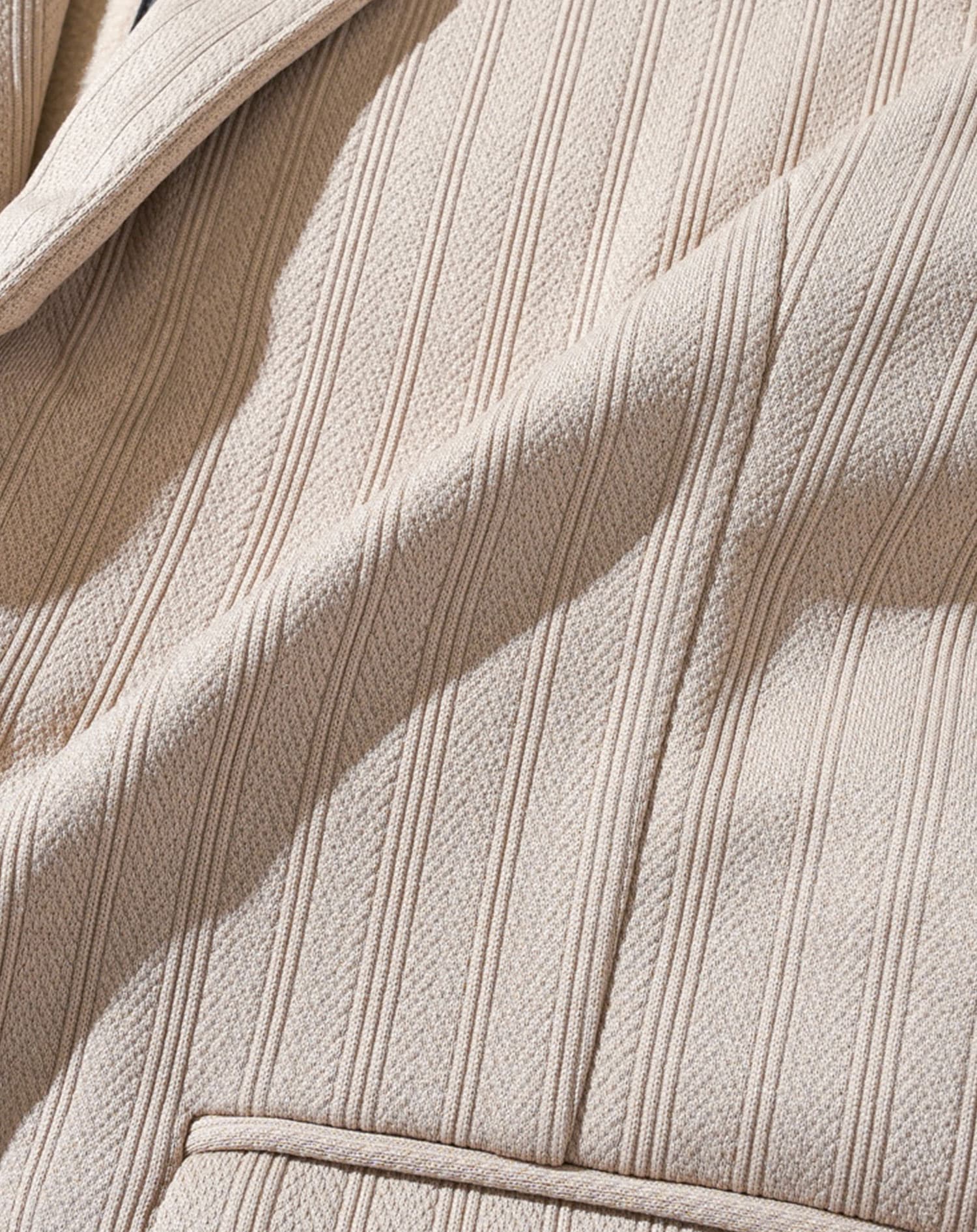 ソフトヘリンボーン長袖テーラードジャケット