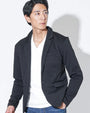 ソフトヘリンボーン長袖テーラードジャケット