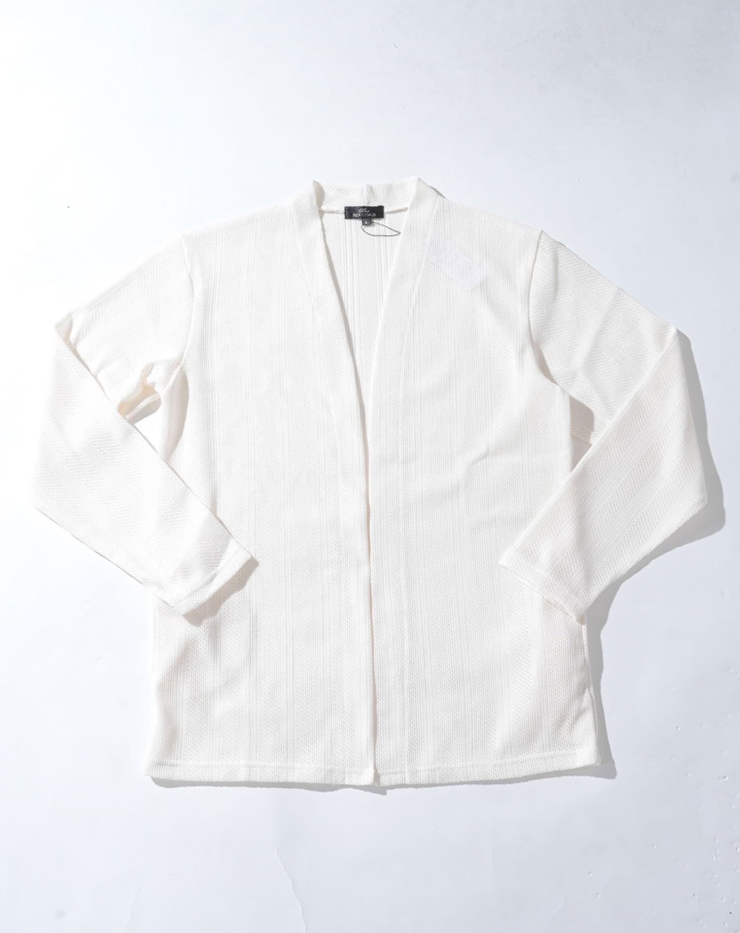 ジャガードニットソー長袖カーディガン