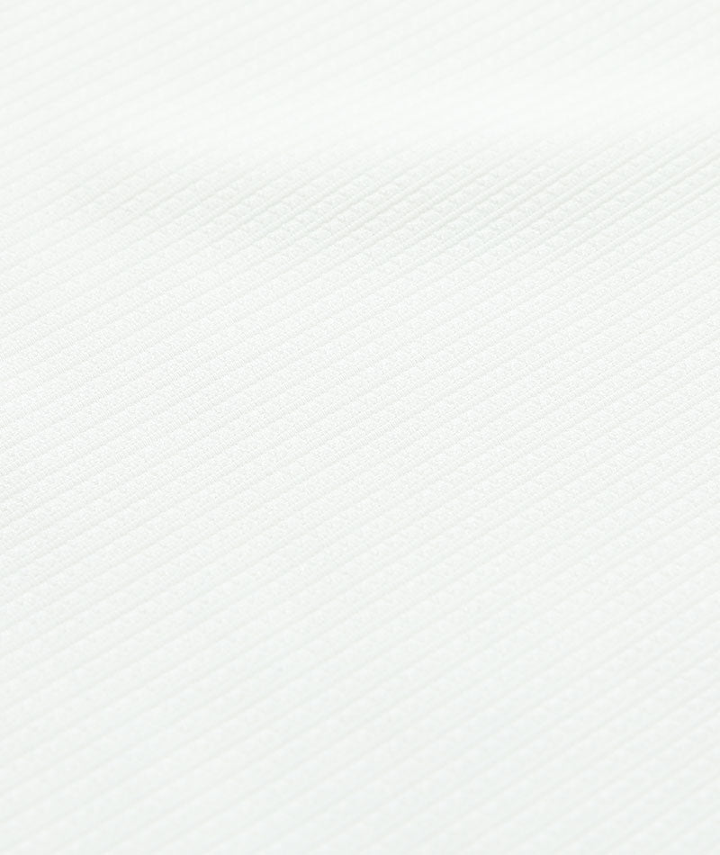 コードストライプハーフジップスタンドカラー半袖ポロシャツ