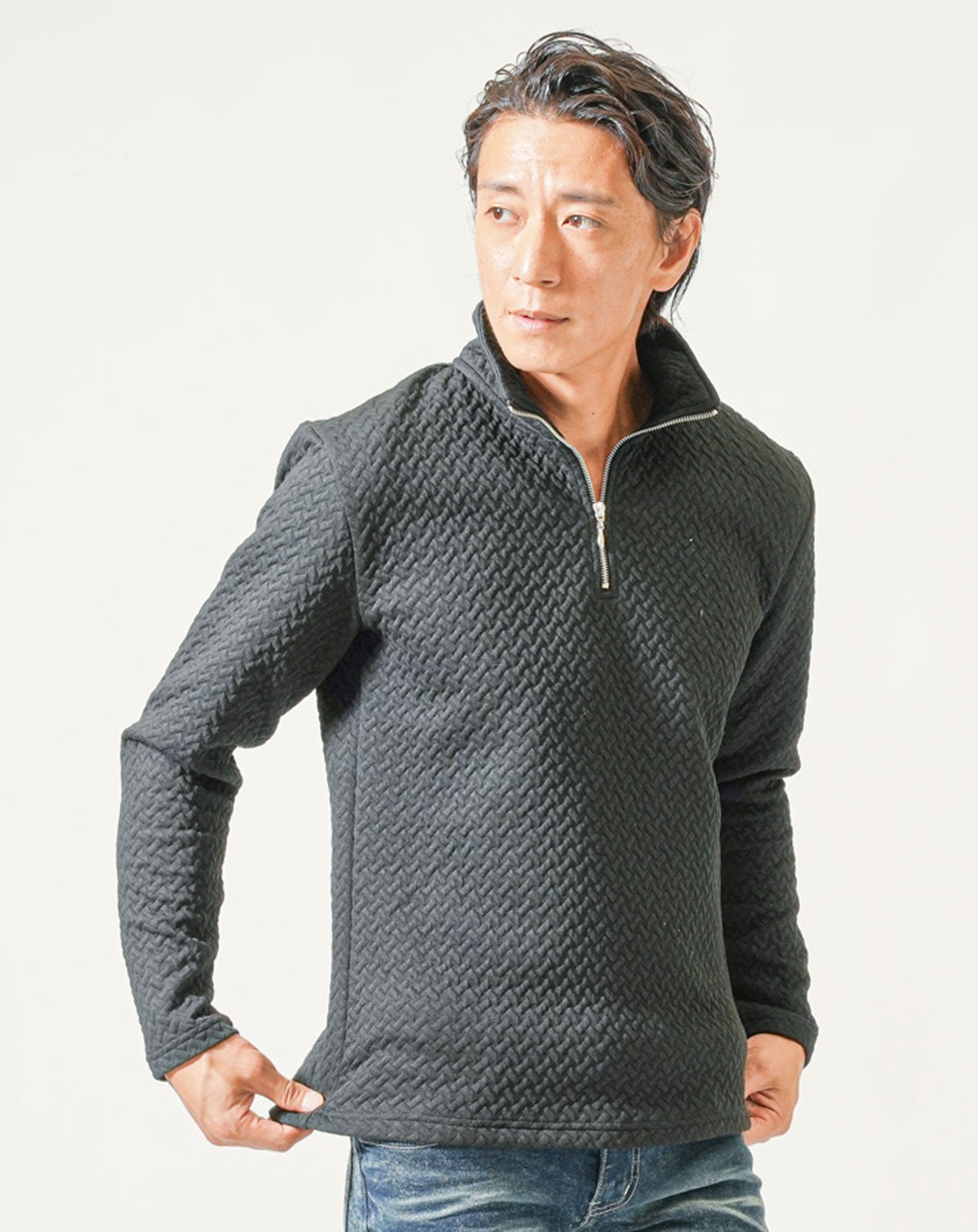 ハーフジップ ポロシャツ メンズ おしゃれ かっこいい ブランド 人気