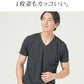 ランダムテレコジャガードスリムフィット半袖VネックTシャツ