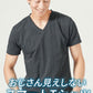 ランダムテレコジャガードスリムフィット半袖VネックTシャツ