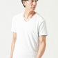 うっすらデザイン半袖VネックTシャツ
