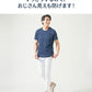 袖短めでイケオジ見えするうっすらデザインクルーネック半袖Tシャツ