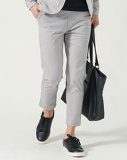 ヘリンボーンスリムテーパードイージーアンクルパンツ