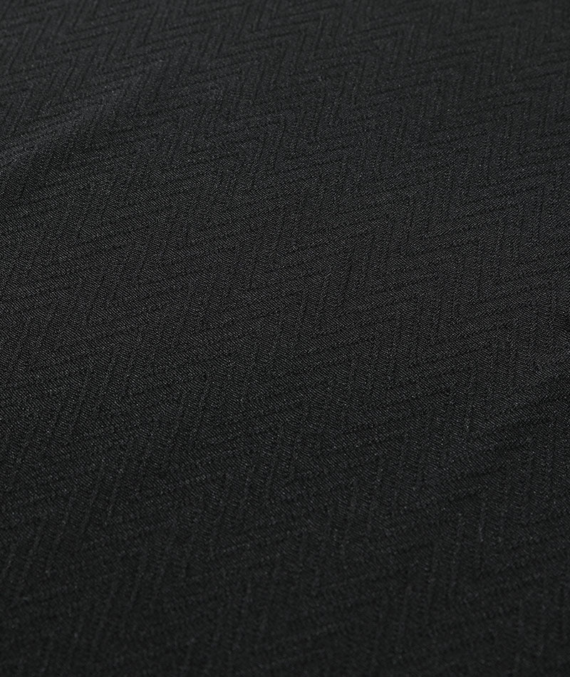 ヘリンボーンデザイン長袖ⅤネックＴシャツ