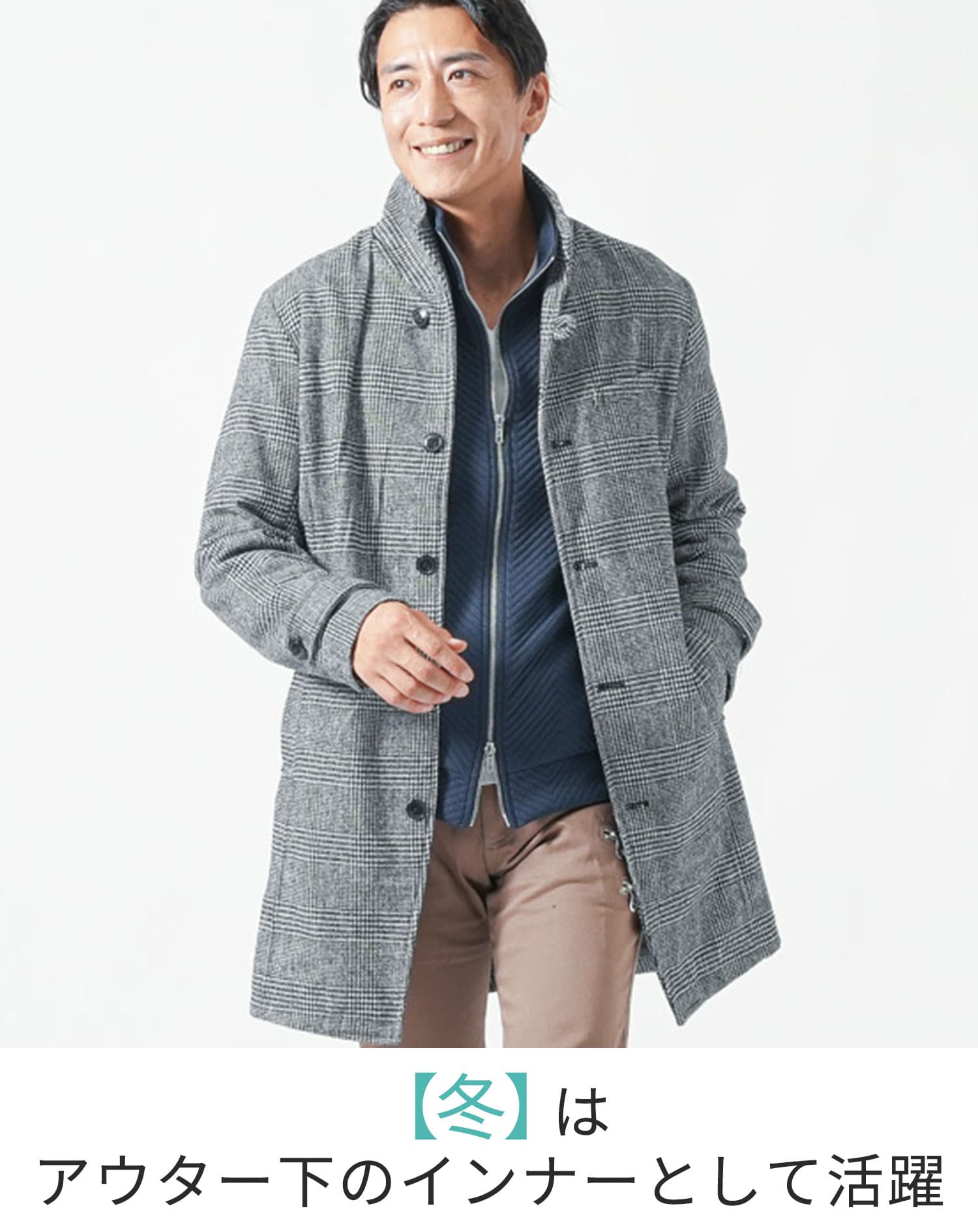 膨れヘリンボーンダブルジップ長袖ドライバーズジャケット