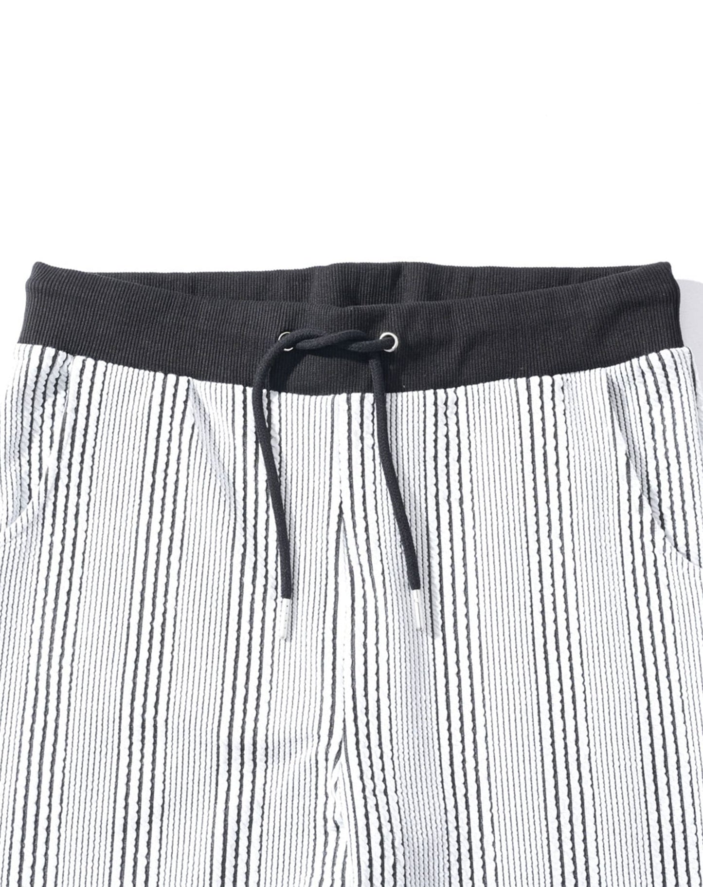 ストライプジャガードストレッチテーパードイージーアンクルパンツ