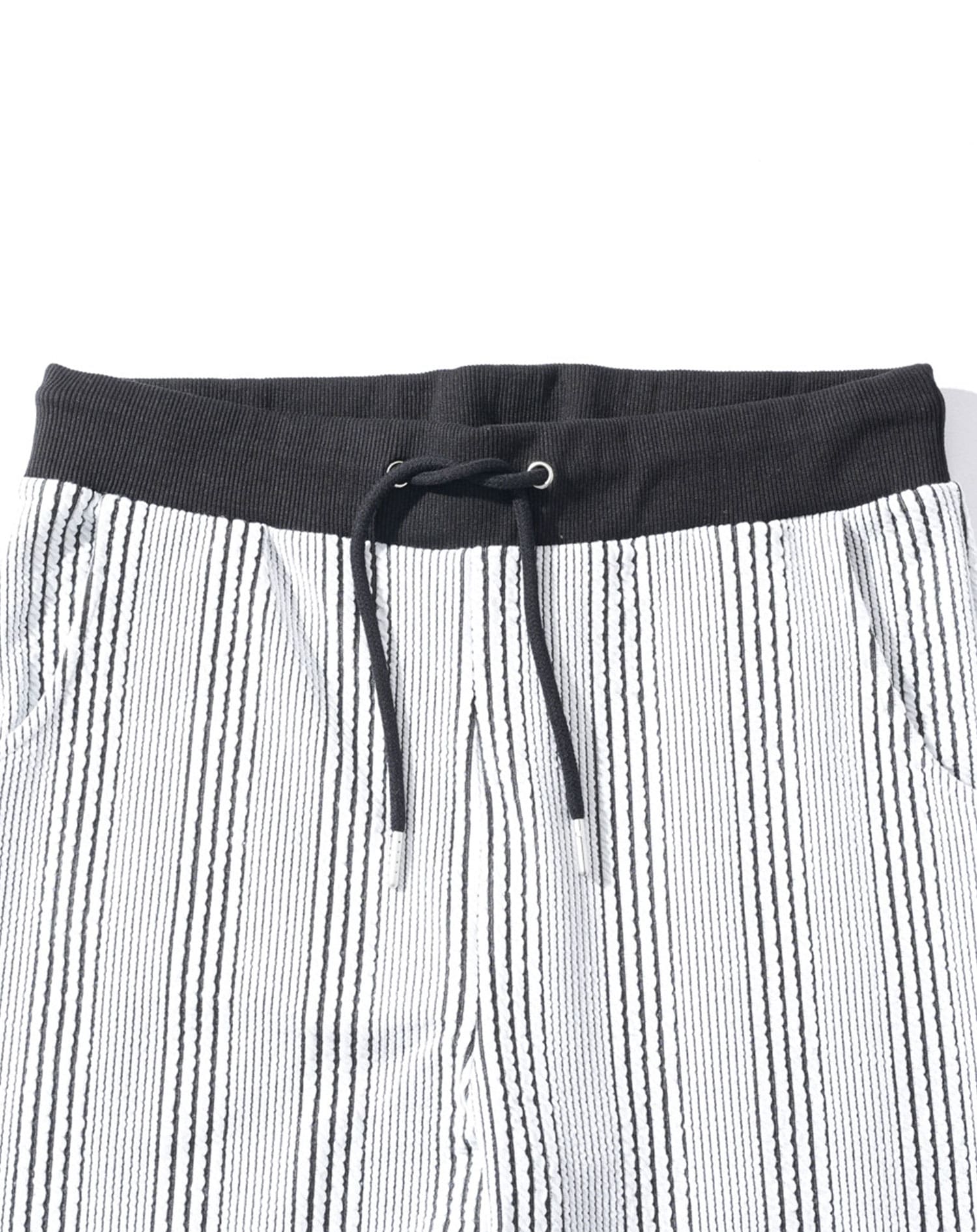 ストライプジャガードストレッチテーパードイージーアンクルパンツ