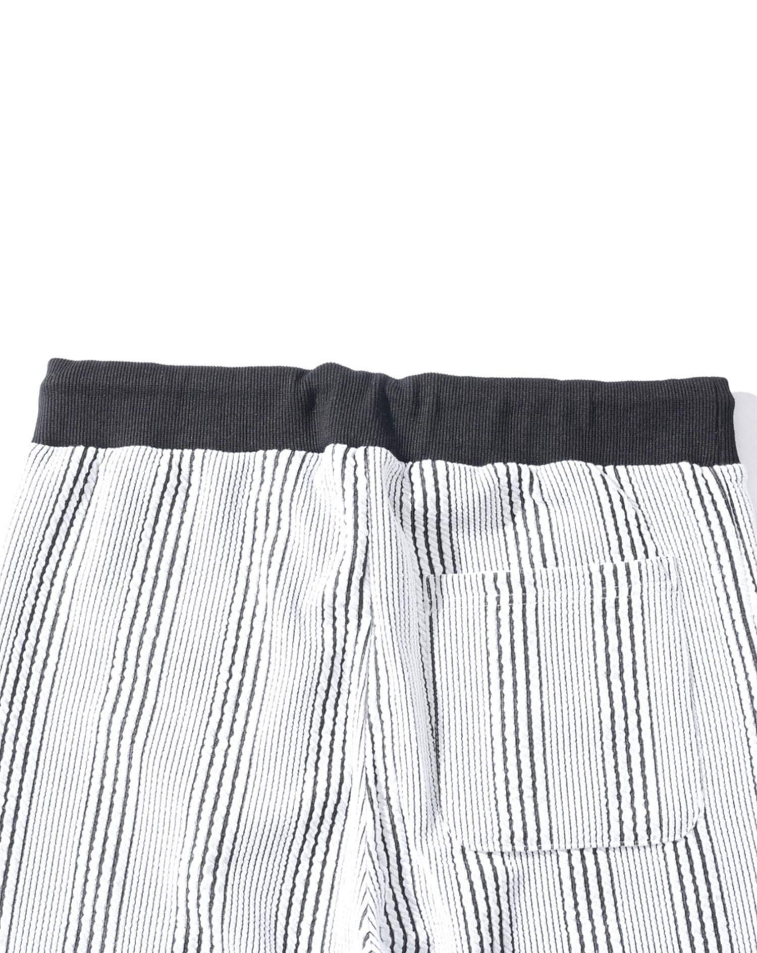 ストライプジャガードストレッチテーパードイージーアンクルパンツ