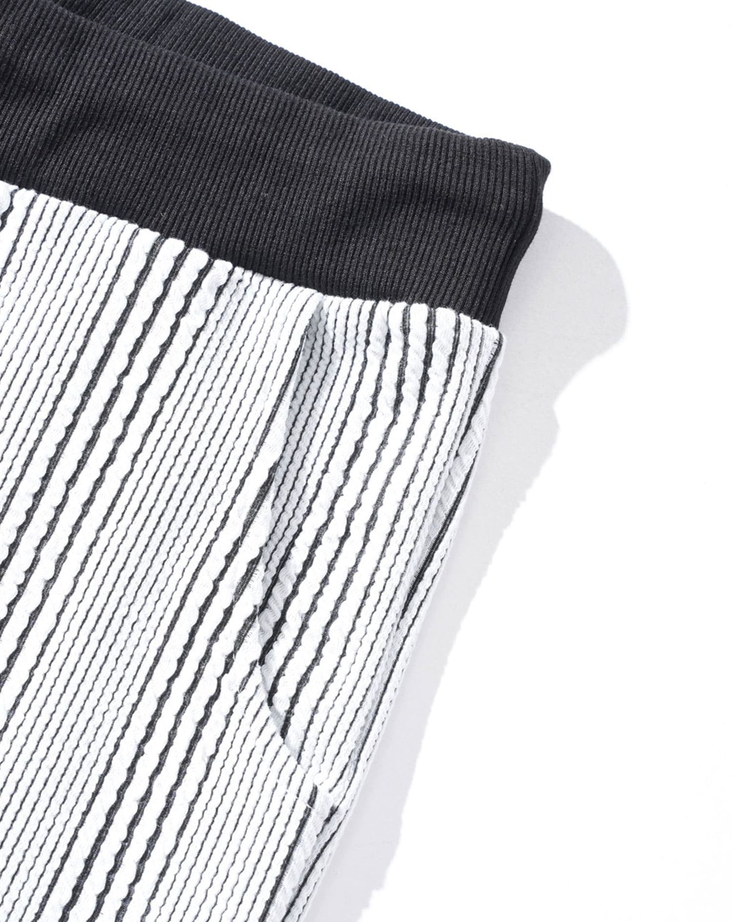 ストライプジャガードストレッチテーパードイージーアンクルパンツ