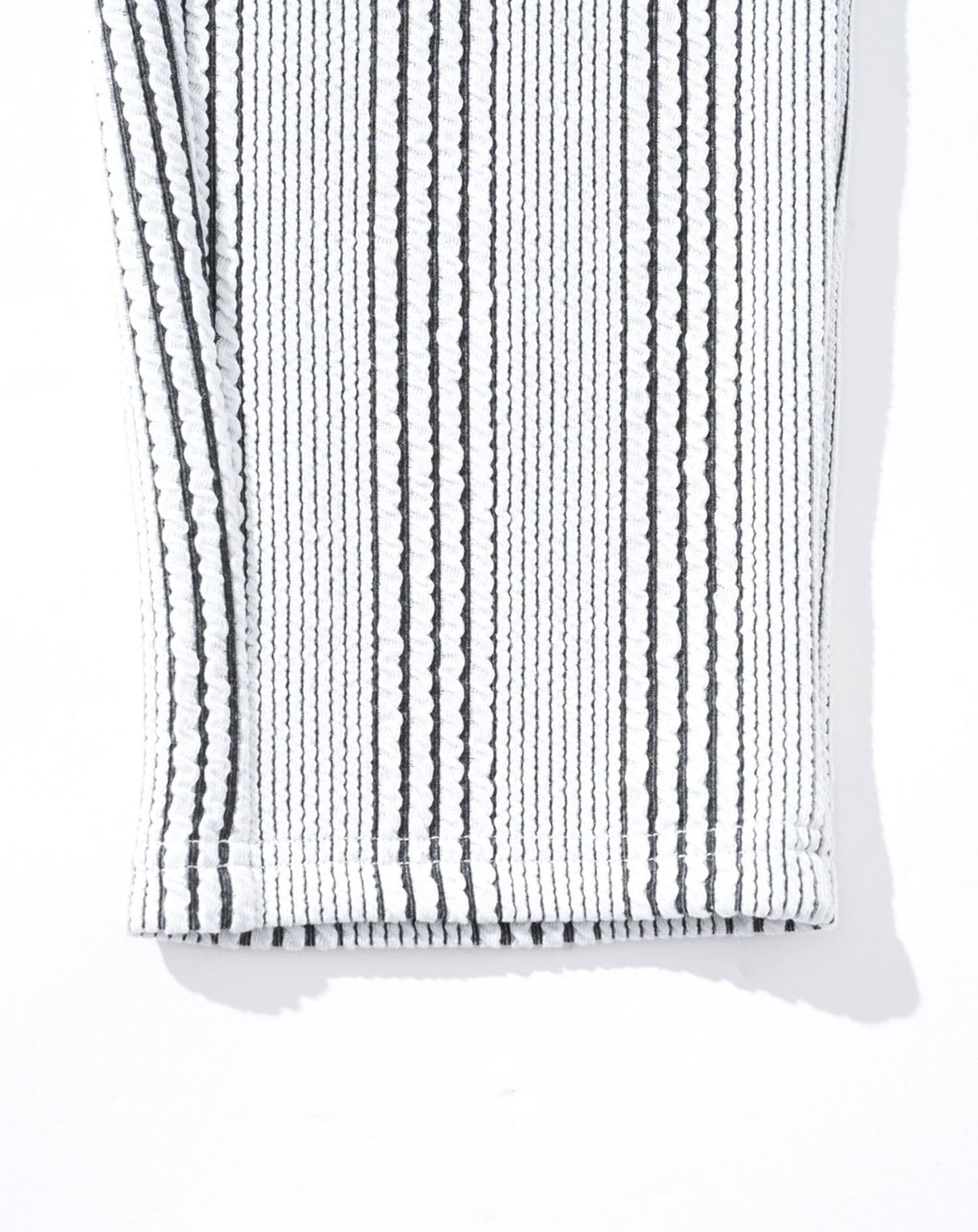 ストライプジャガードストレッチテーパードイージーアンクルパンツ