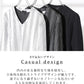 膨れストライプ長袖ストレッチVネックTシャツ
