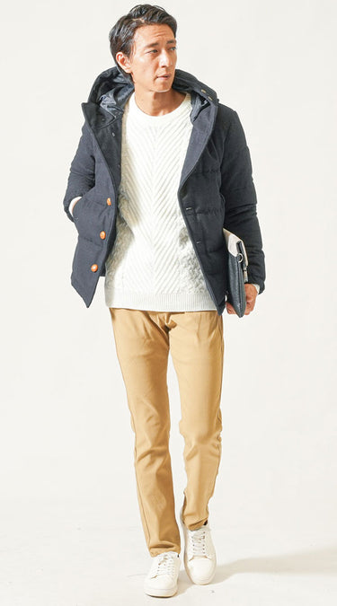 おすすめニットを使った40代メンズコーディネート例