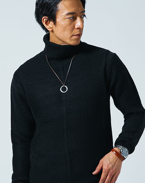 タートルネック ニット メンズ セーター かっこいい モテる おしゃれ