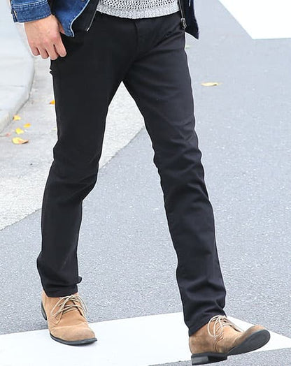 美脚シルエットテーパードスリムストレッチパンツ