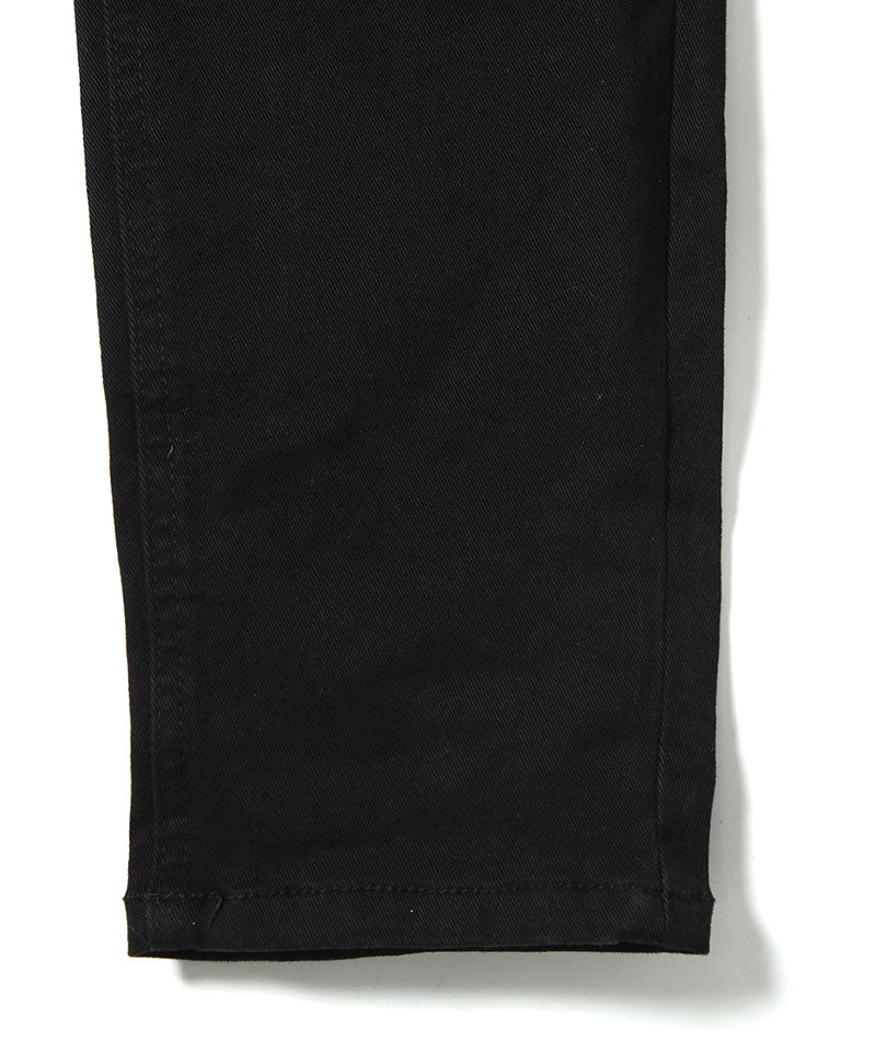 サイドジップスキニーテーパードストレッチパンツ