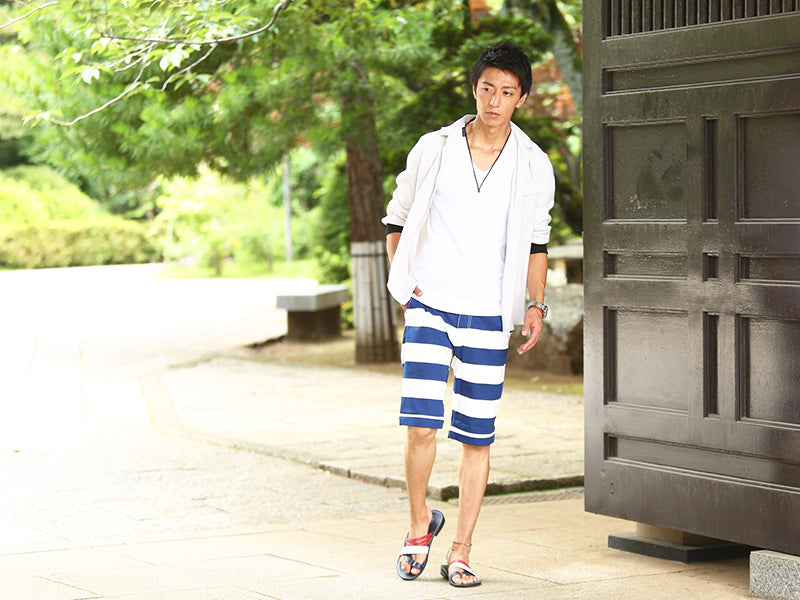 ボーダーショートパンツ