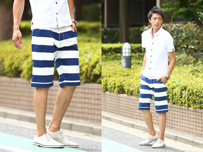 ボーダーショートパンツ
