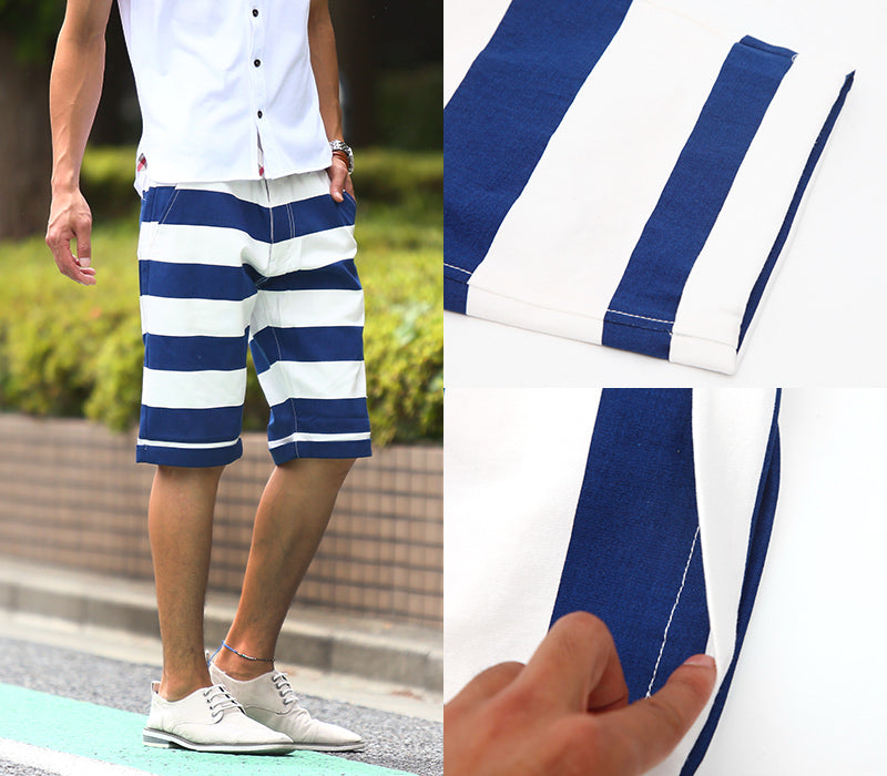 ボーダーショートパンツ