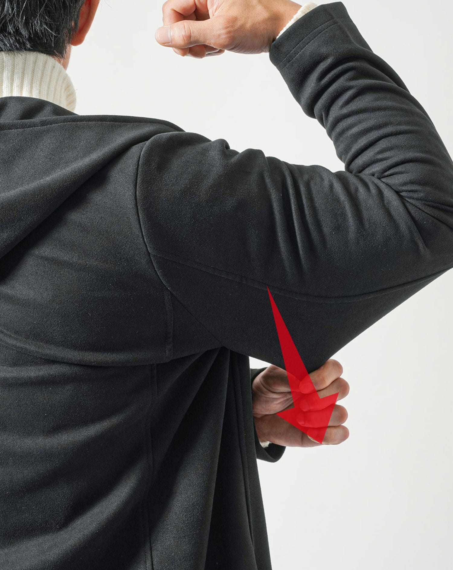 フェイクスエード素材フーデットロングコート コート アウター メンズ