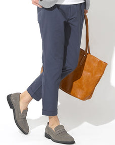 シアサッカーテーパードアンクルパンツ