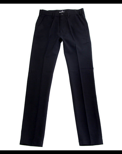 センタープレス入りスマート無地スラックス 日本製Biz