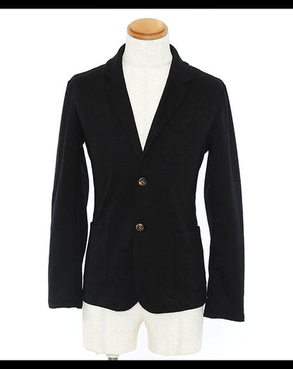 ショート丈杢柄カットテーラードジャケット Biz