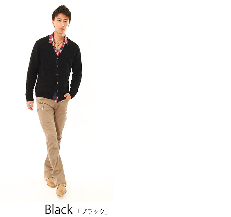 ジャガードニットカーディガン