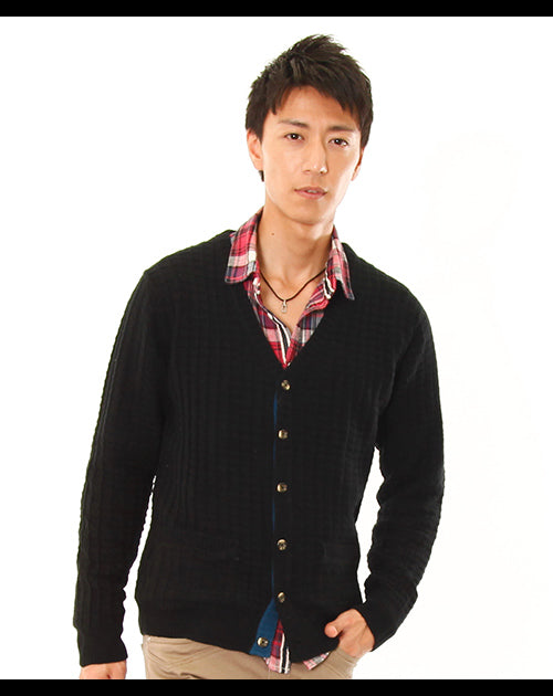 ジャガードニットカーディガン