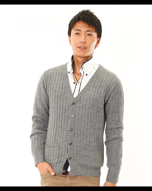 ジャガードニットカーディガン