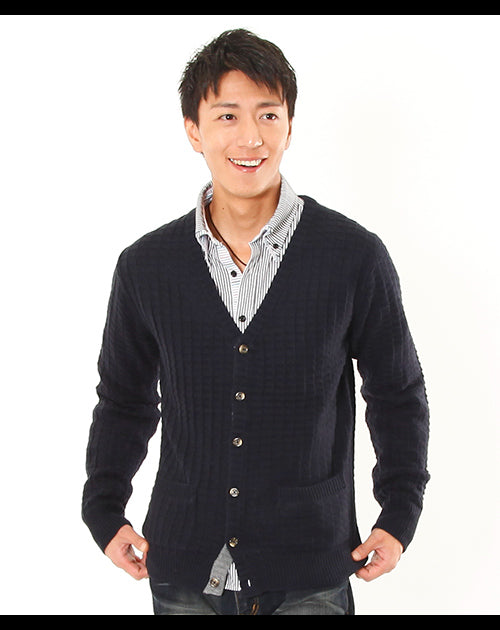 ジャガードニットカーディガン